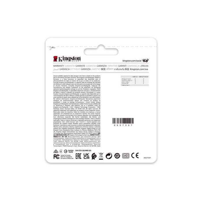 KINGSTON 64Go USB3.2 Gen 1 DataTraveler KINGSTON 64Go USB3.2 Gen 1 DataTraveler