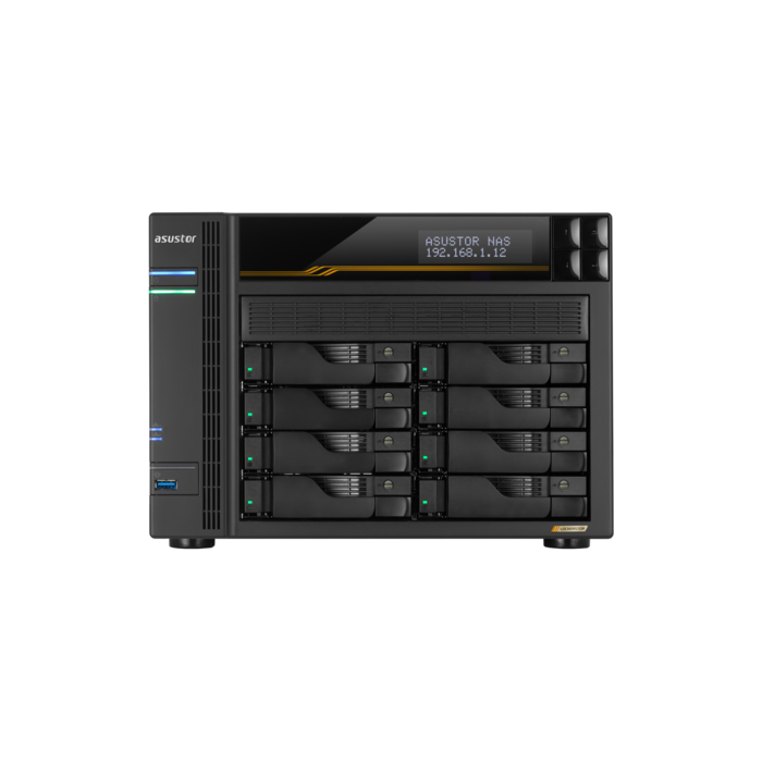 Serveur NAS 8 baies AS6808T Quad-Core 2.3GHz avec M.2 | DGTEC