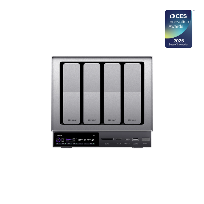 Zettlab D4 NAS 4 Baies – Stockage Réseau Haute Performance Professionnel