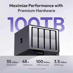 Zettlab D4 NAS 4 Baies – Stockage Réseau Haute Performance Professionnel
