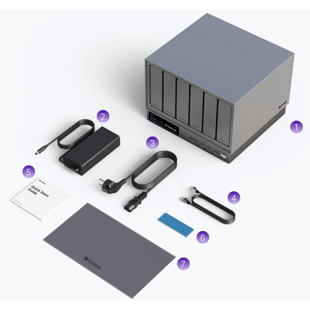 Zettlab D6 NAS 6 Baies – Stockage Réseau Professionnel & Performance