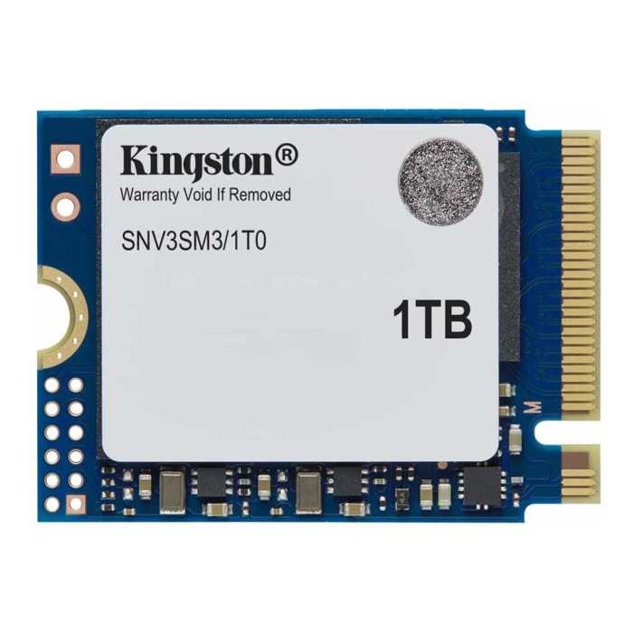 Kingston NV3 - SSD - 1 To - interne - M.2 2230 - PCIe 4.0 x4 (NVMe) Kingston NV3 - SSD - 1 To - interne - M.2 2230 - PCIe 4.0 x4 (NVMe)