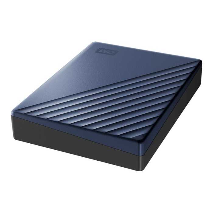 WD My Passport Ultra WDBFTM0040BBL - Disque dur - chiffré - 4 To - externe (portable) - USB 3.0 (USB-C connecteur) - AES 256 bit