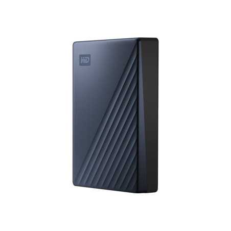 WD My Passport Ultra WDBFTM0040BBL - Disque dur - chiffré - 4 To - externe (portable) - USB 3.0 (USB-C connecteur) - AES 256 bit