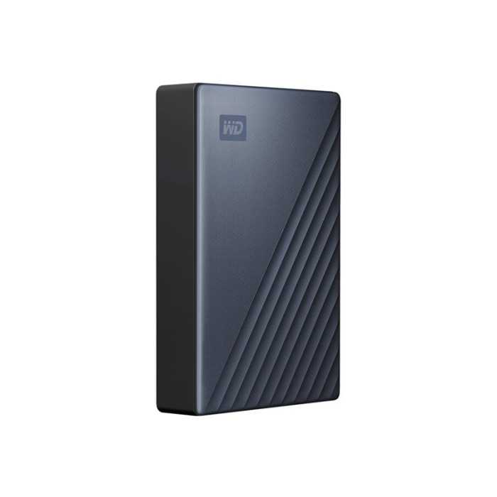 WD My Passport Ultra WDBFTM0040BBL - Disque dur - chiffré - 4 To - externe (portable) - USB 3.0 (USB-C connecteur) - AES 256 bit