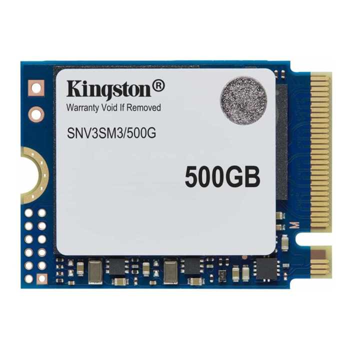 Kingston NV3 - SSD - 500 Go - interne - M.2 2230 - PCIe 4.0 x4 (NVMe) Kingston NV3 - SSD - 500 Go - interne - M.2 2230 - PCIe 4.0 x4 (NVMe)