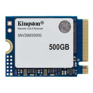 Kingston NV3 - SSD - 500 Go - interne - M.2 2230 - PCIe 4.0 x4 (NVMe)