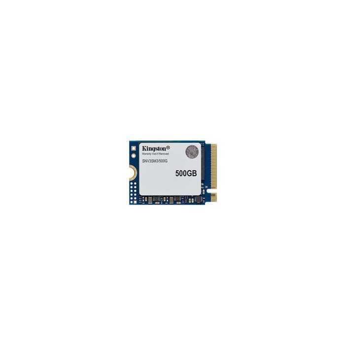 Kingston NV3 - SSD - 500 Go - interne - M.2 2230 - PCIe 4.0 x4 (NVMe) Kingston NV3 - SSD - 500 Go - interne - M.2 2230 - PCIe 4.0 x4 (NVMe)