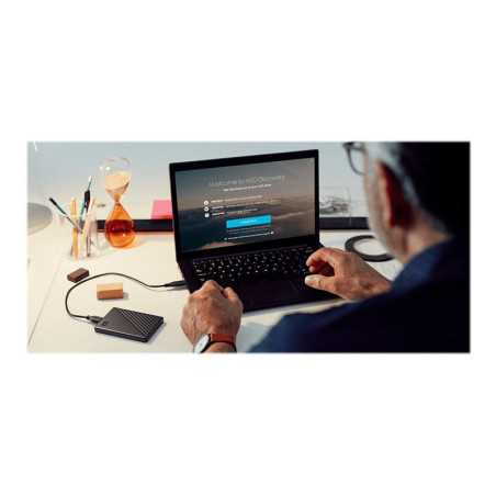 WD My Passport WDBPKJ0050BBK - Disque dur - chiffré - 5 To - externe (portable) - USB 3.2 Gen 1 - AES 256 bits - noir