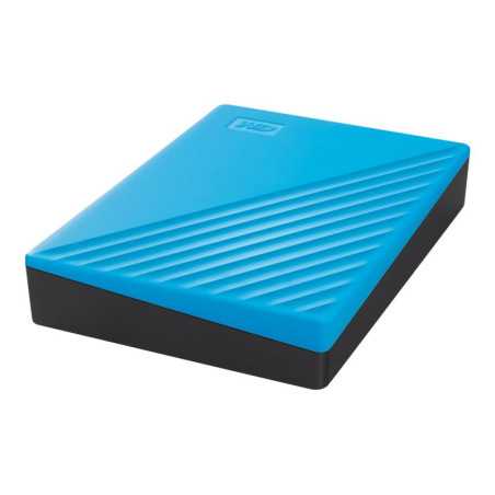 WD My Passport WDBPKJ0040BBL - Disque dur - chiffré - 4 To - externe (portable) - USB 3.2 Gen 1 - AES 256 bits - bleu WD My Passport WDBPKJ0040BBL - Disque dur - chiffré - 4 To - externe (portable) - USB 3.2 Gen 1 - AES 256 bits - bleu