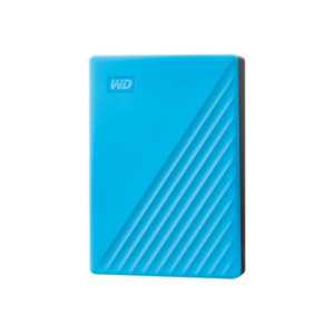 WD My Passport WDBPKJ0040BBL - Disque dur - chiffré - 4 To - externe (portable) - USB 3.2 Gen 1 - AES 256 bits - bleu