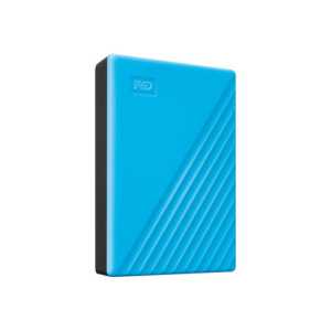 WD My Passport WDBPKJ0040BBL - Disque dur - chiffré - 4 To - externe (portable) - USB 3.2 Gen 1 - AES 256 bits - bleu