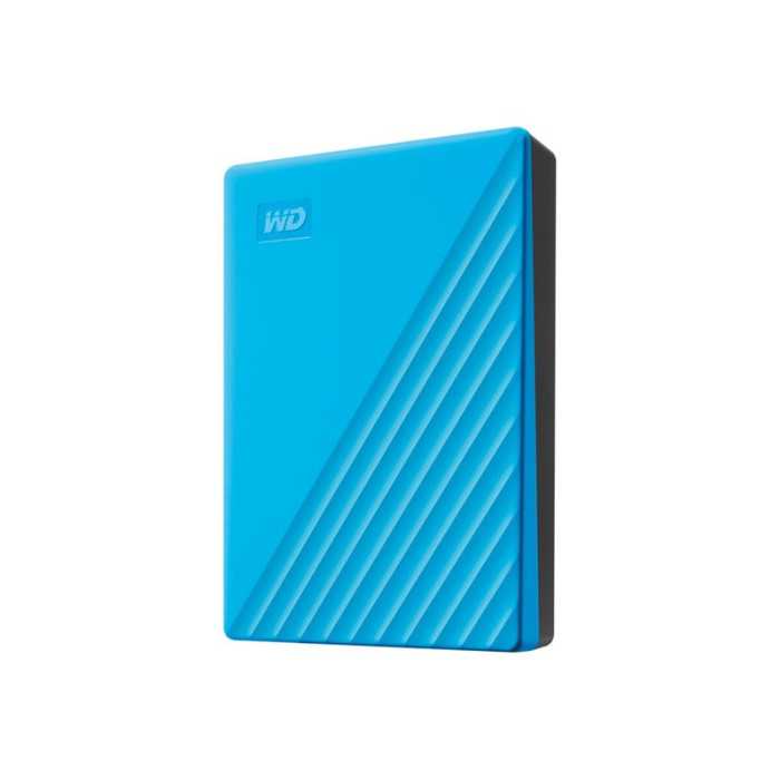WD My Passport WDBPKJ0040BBL - Disque dur - chiffré - 4 To - externe (portable) - USB 3.2 Gen 1 - AES 256 bits - bleu WD My Passport WDBPKJ0040BBL - Disque dur - chiffré - 4 To - externe (portable) - USB 3.2 Gen 1 - AES 256 bits - bleu