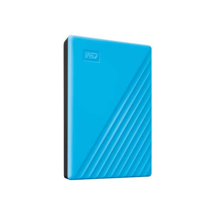 WD My Passport WDBYVG0020BBL - Disque dur - chiffré - 2 To - externe (portable) - USB 3.2 Gen 1 - AES 256 bits - bleu