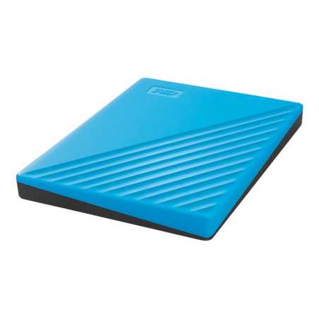 WD My Passport WDBYVG0020BBL - Disque dur - chiffré - 2 To - externe (portable) - USB 3.2 Gen 1 - AES 256 bits - bleu