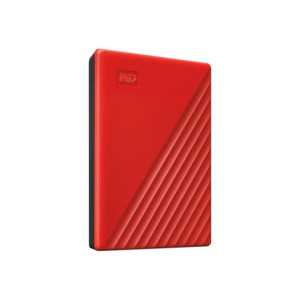 WD My Passport WDBYVG0020BRD - Disque dur - chiffré - 2 To - externe (portable) - USB 3.2 Gen 1 - AES 256 bits - rouge