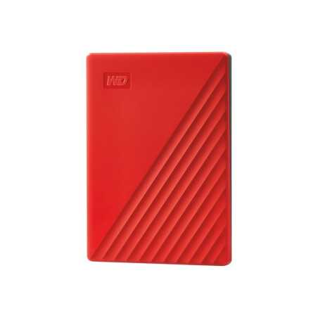 WD My Passport WDBYVG0020BRD - Disque dur - chiffré - 2 To - externe (portable) - USB 3.2 Gen 1 - AES 256 bits - rouge