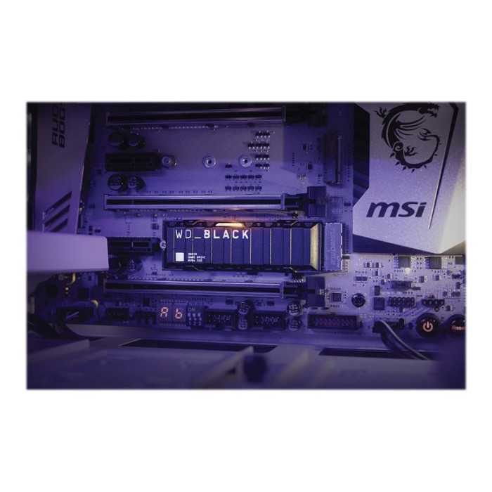 WD Black SSD SN850 2To NVMe M.2 Heatsink WD Black SSD SN850 2To NVMe M.2 Heatsink